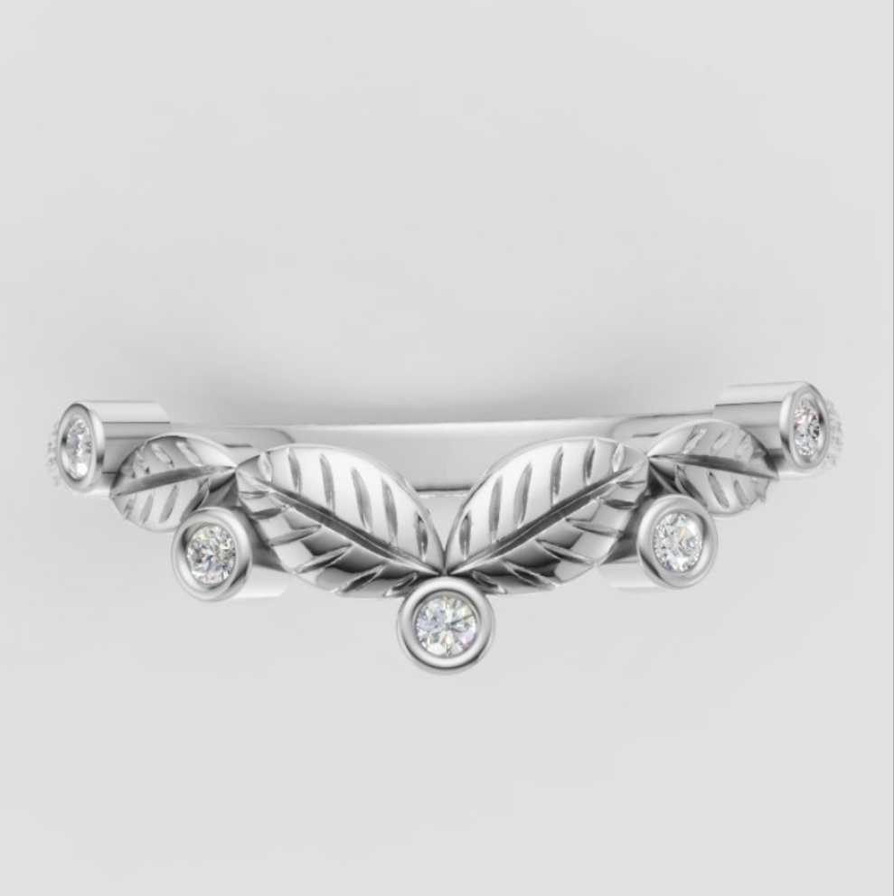 Leaf Wedding Ring