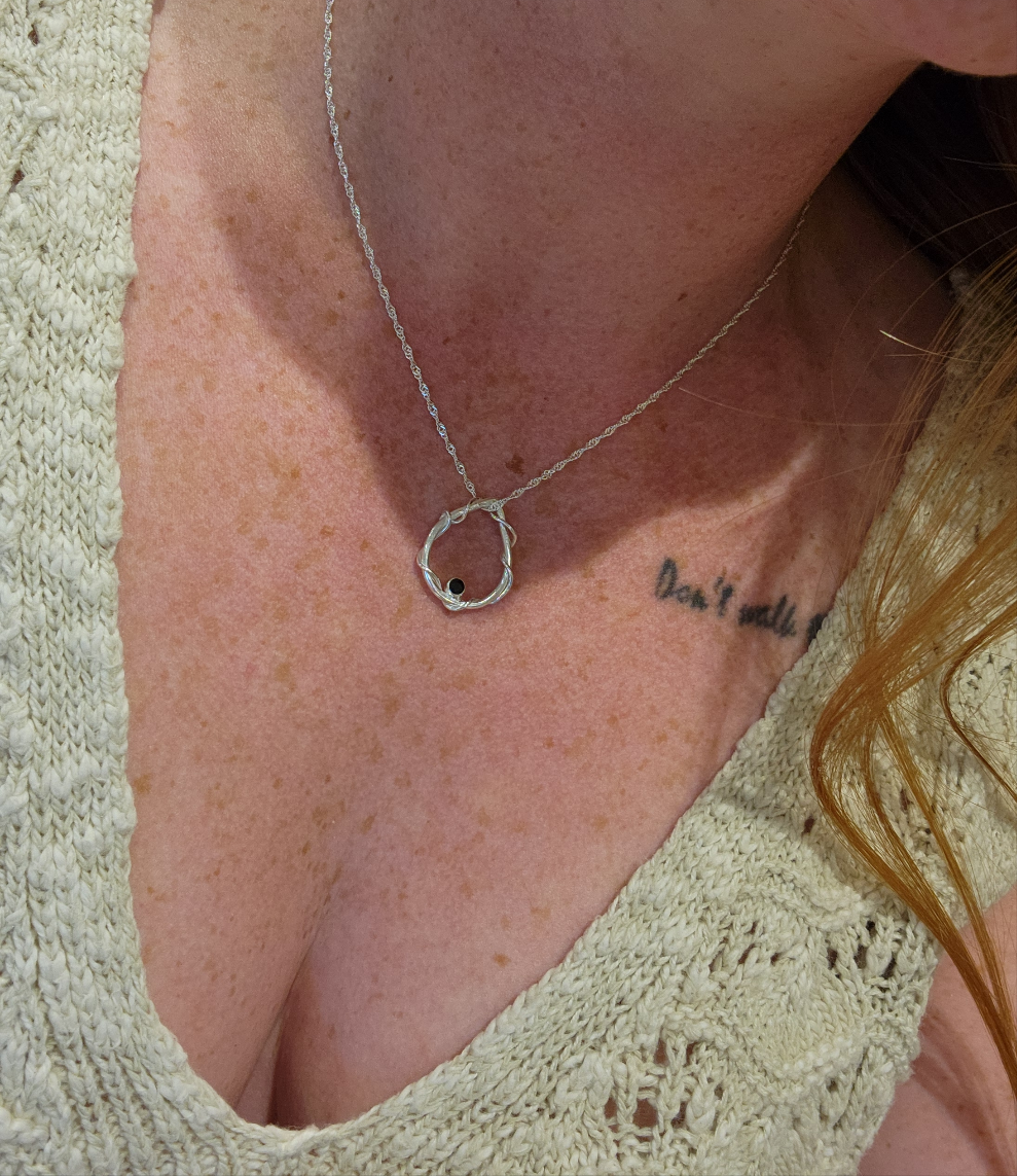 Pear wire wrap Pendant