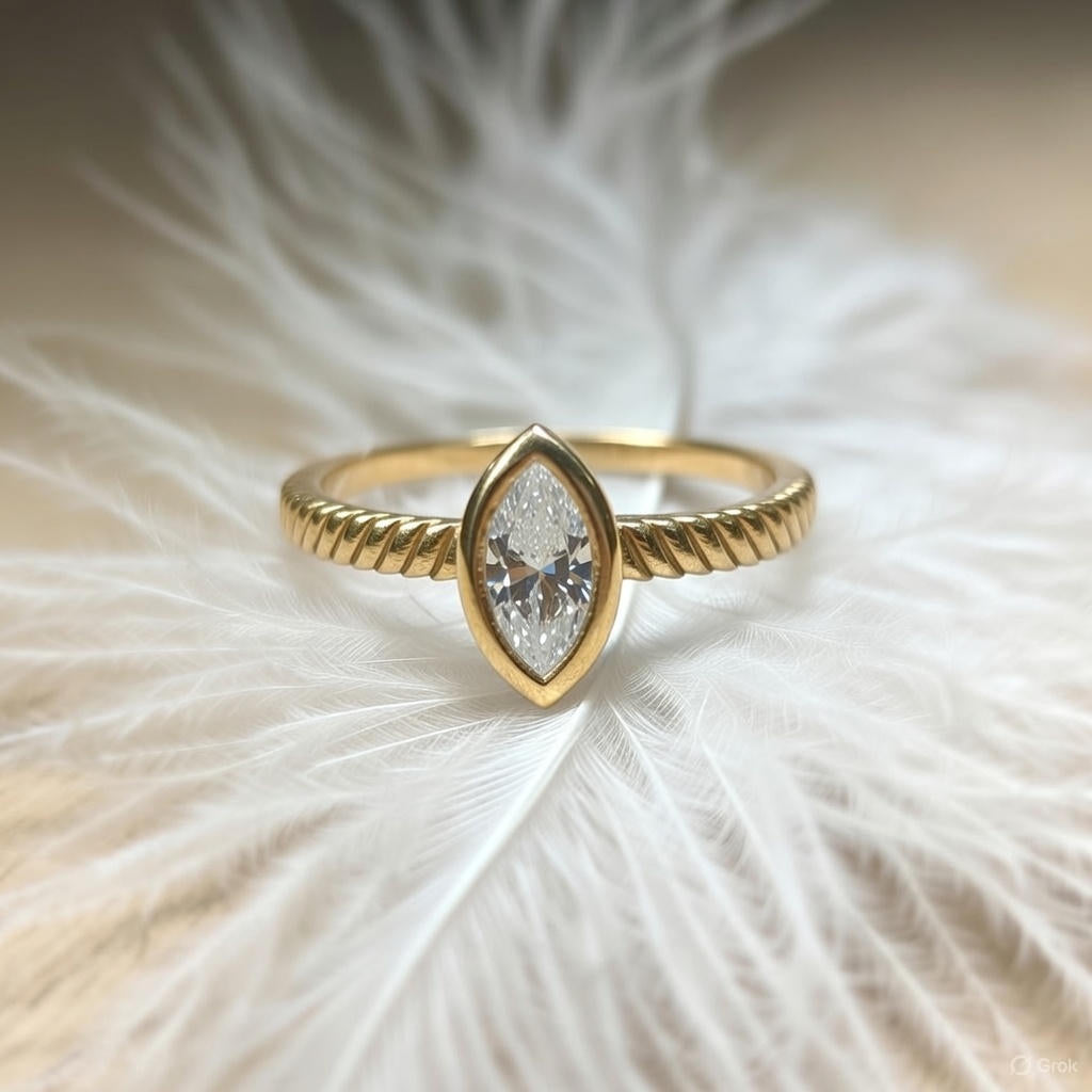 Ribbon wrap Diamond Ring