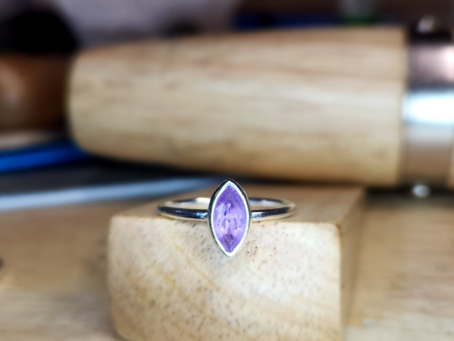 Marquise stacking ring