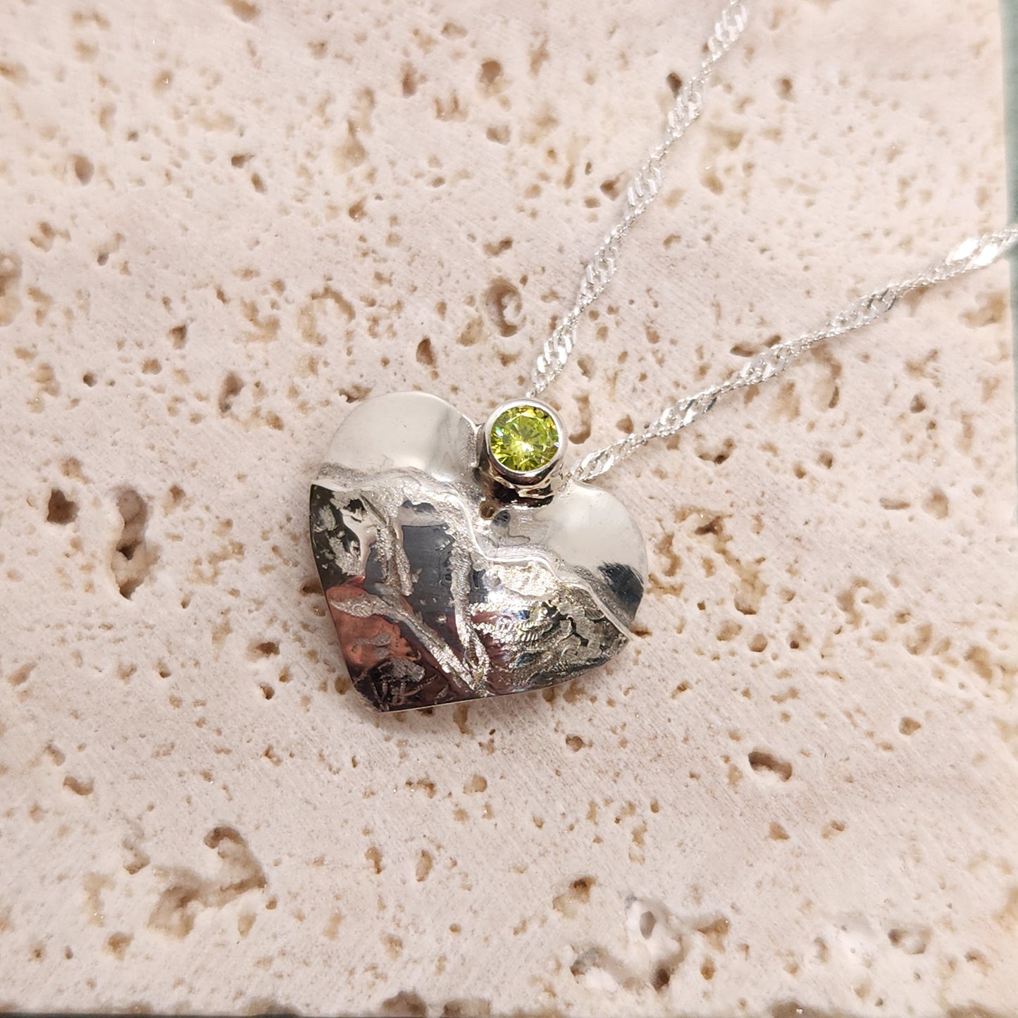 Love The Lakes Heart Pendant