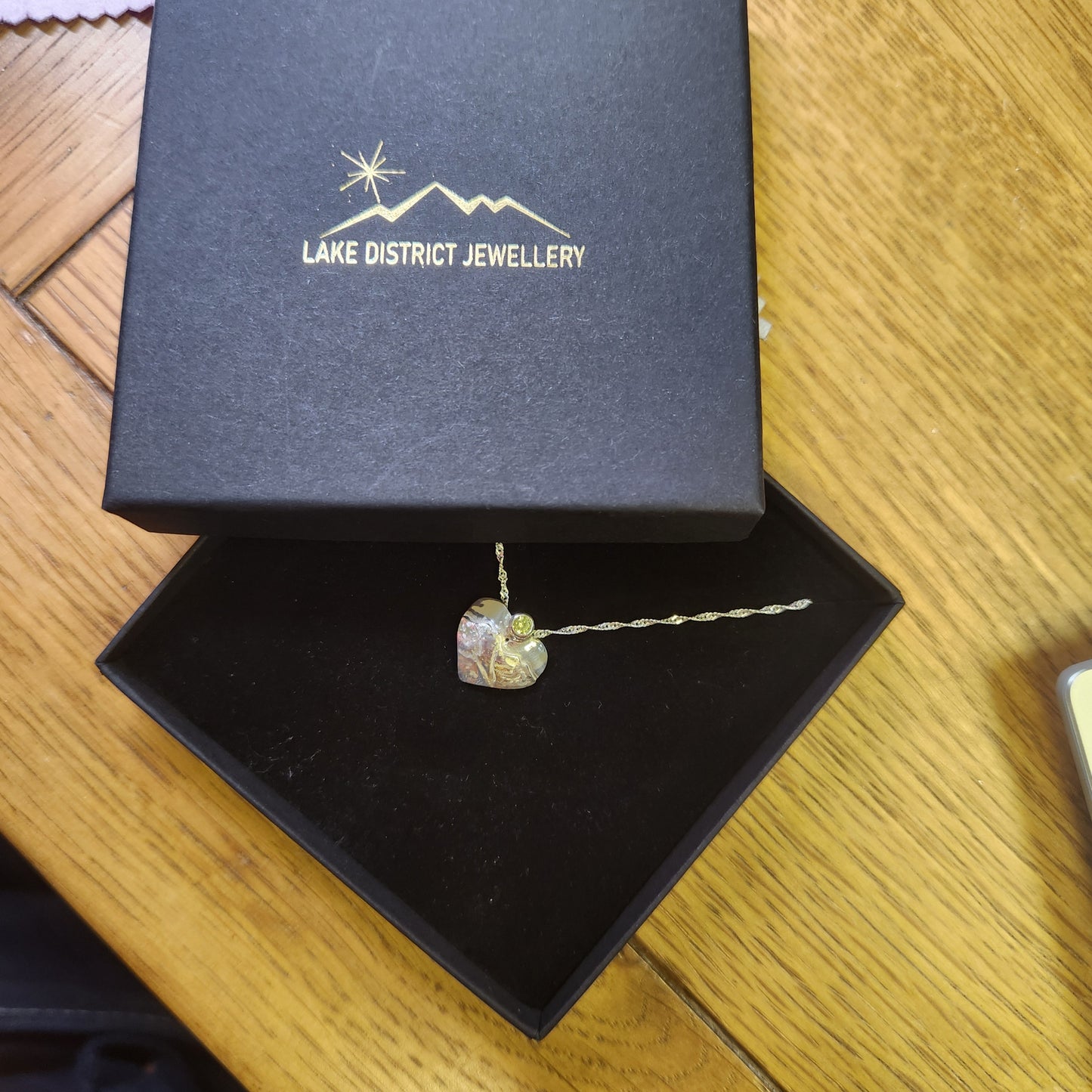 Love The Lakes Heart Pendant