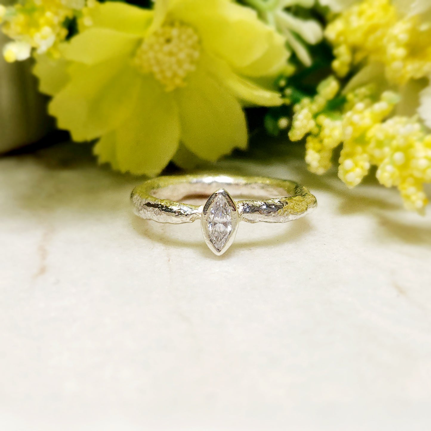 Molten Marquise Ring