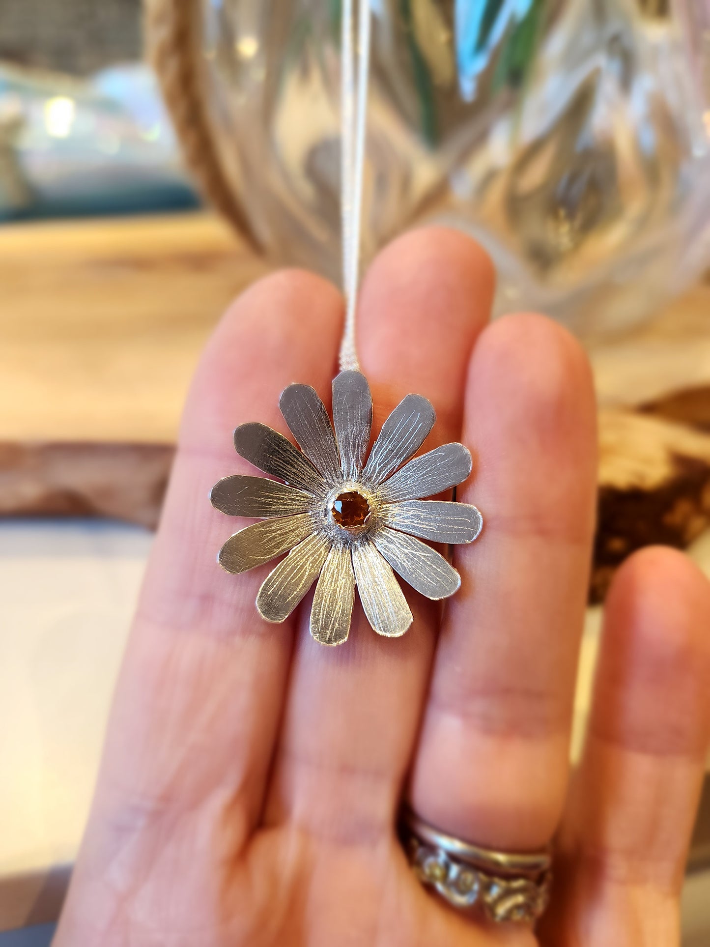 Large Flower Pendant