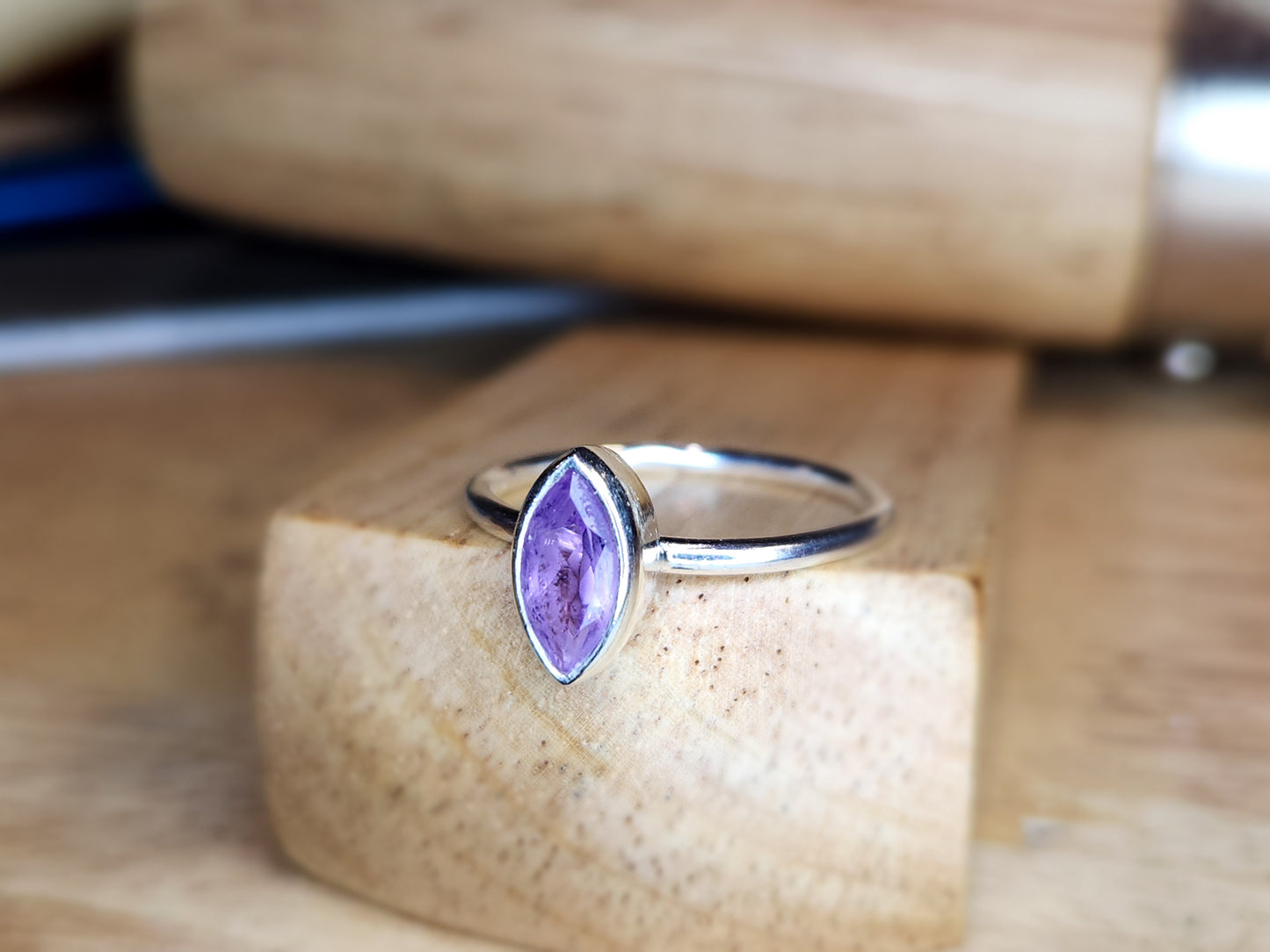 Marquise stacking ring