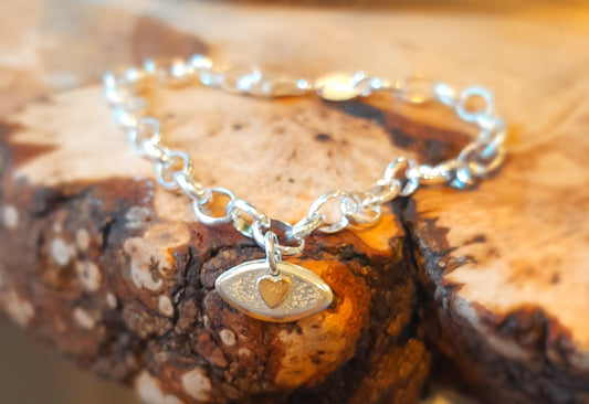 Love Rugby Charm Bracelet