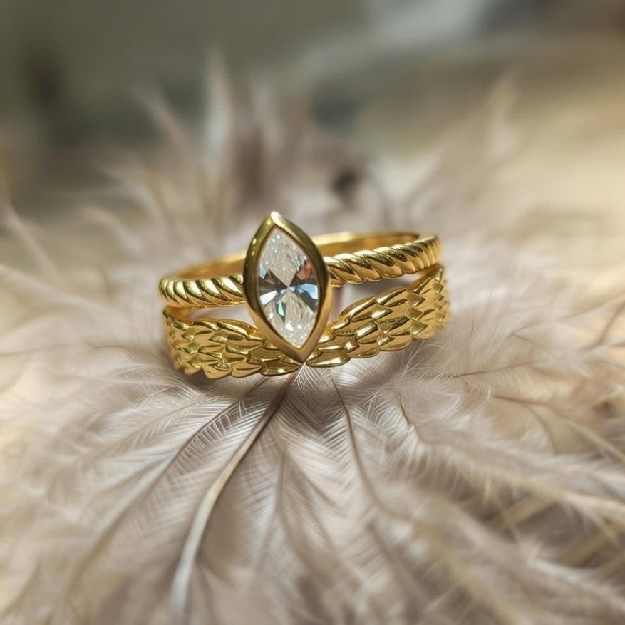Feather Wedding Ring only