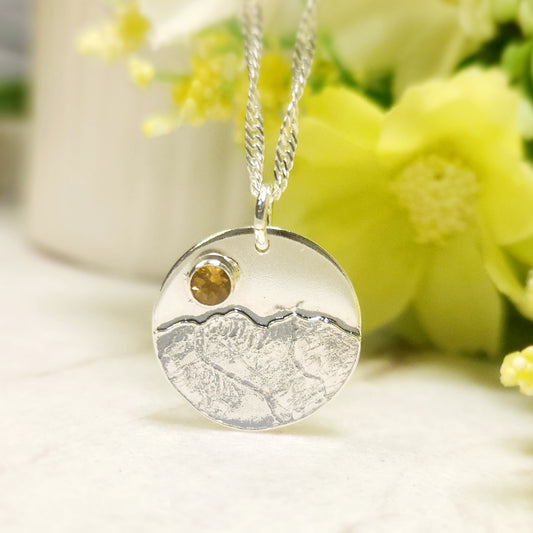 Catbells set with a Citrine