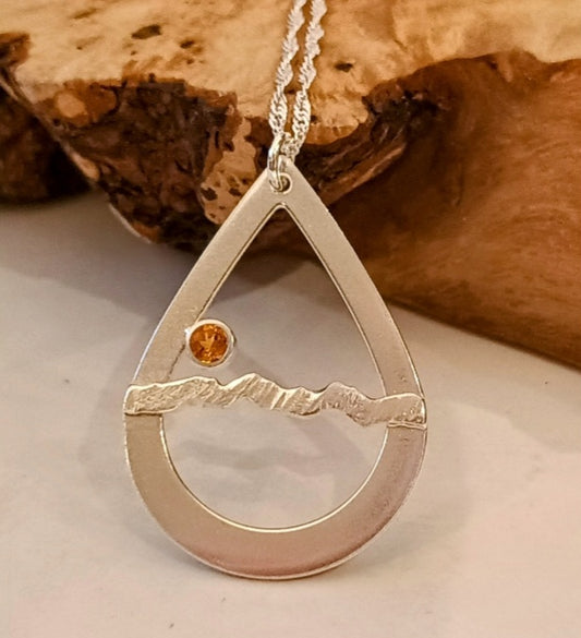 Pear drop catbells pendant