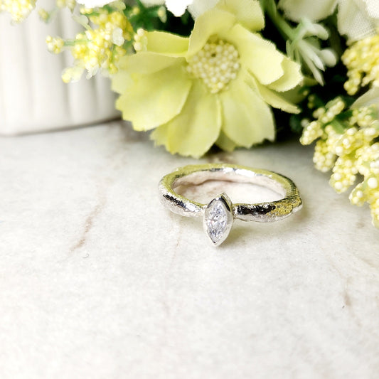 Molten Marquise Ring