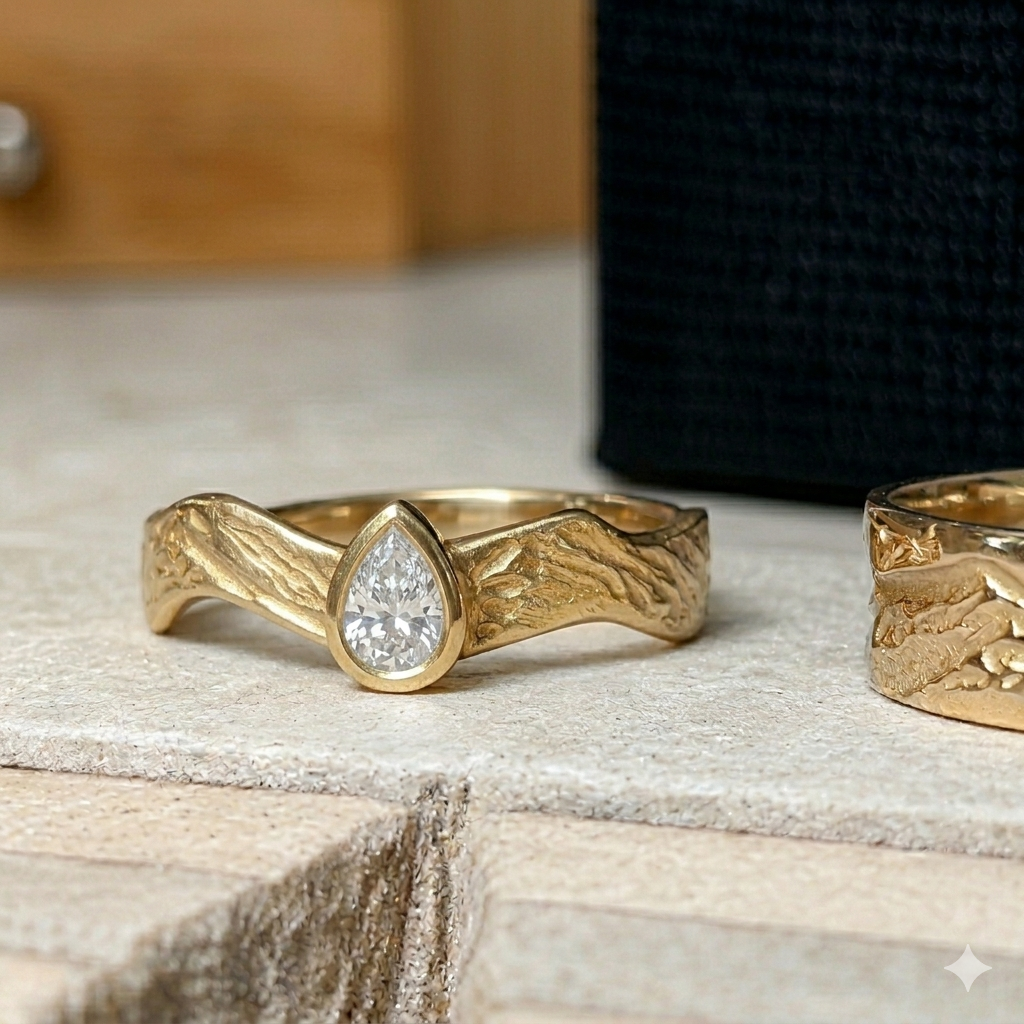 Blencathra Pear Diamond Ring