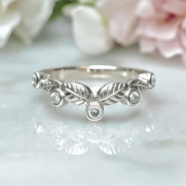 Leaf Wedding Ring