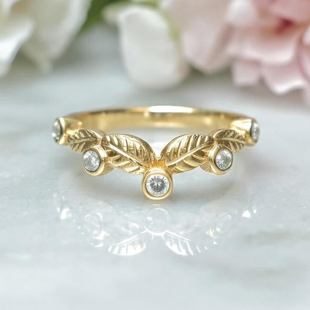 Leaf Wedding Ring
